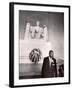 Reverend Martin Luther King Jr. at Lincoln Memorial-Paul Schutzer-Framed Premium Photographic Print