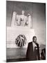 Reverend Martin Luther King Jr. at Lincoln Memorial-Paul Schutzer-Mounted Premium Photographic Print