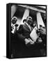 Reverend Martin Luther King Jr. Shaking Hands with Crowd at Lincoln Memorial-Paul Schutzer-Framed Stretched Canvas