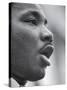 Reverend Martin Luther King Jr. Speaking at Prayer Pilgrimage for Freedom'-Paul Schutzer-Stretched Canvas