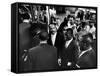 Reverend Martin Luther King Jr. with Freedom Riders Boarding Bus for Jackson-Paul Schutzer-Framed Stretched Canvas