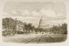 The Capitol Building, Washington Dc, C.1880-Reverend Samuel Manning-Stretched Canvas