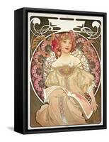 Reverie, 1897-Alphonse Mucha-Framed Stretched Canvas