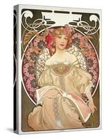 Reverie, 1897-Alphonse Mucha-Stretched Canvas