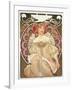 Reverie, 1897-Alphonse Mucha-Framed Giclee Print