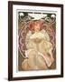 Reverie, 1897-Alphonse Mucha-Framed Giclee Print