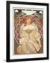 Reverie, 1897-Alphonse Mucha-Framed Giclee Print