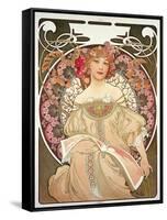 Reverie, 1897-Alphonse Mucha-Framed Stretched Canvas