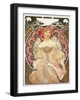 Reverie, 1897-Alphonse Mucha-Framed Giclee Print