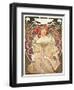 Reverie, 1897-Alphonse Mucha-Framed Premium Giclee Print