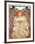 Reverie, 1897-Alphonse Mucha-Framed Premium Giclee Print