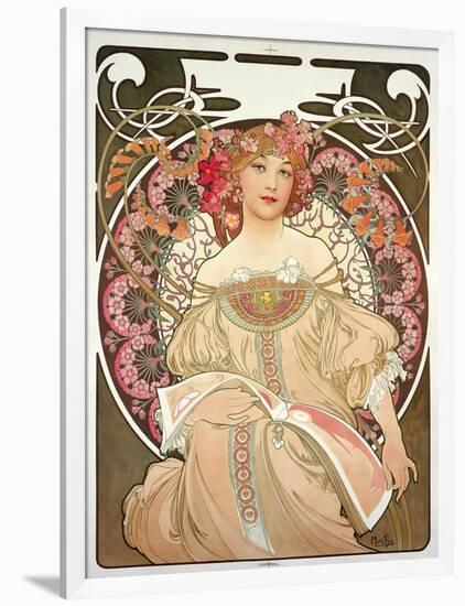 Reverie, 1897-Alphonse Mucha-Framed Giclee Print