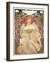 Reverie, 1897-Alphonse Mucha-Framed Giclee Print