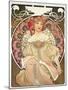 Reverie, 1897-Alphonse Mucha-Mounted Giclee Print