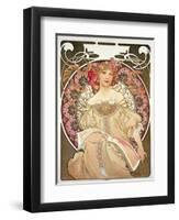 Reverie, 1897-Alphonse Mucha-Framed Giclee Print