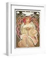 Reverie, 1897-Alphonse Mucha-Framed Giclee Print