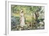 Reverie by the River-Alfred Augustus Glendenning-Framed Giclee Print