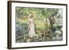 Reverie by the River-Alfred Augustus Glendenning-Framed Giclee Print