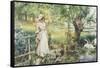 Reverie by the River-Alfred Augustus Glendenning-Framed Stretched Canvas