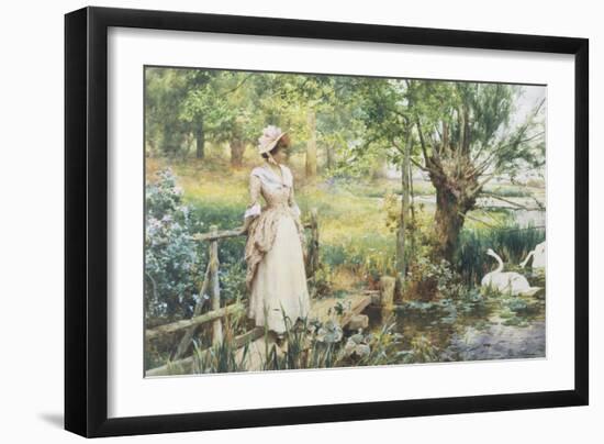 Reverie by the River-Alfred Augustus Glendenning-Framed Giclee Print