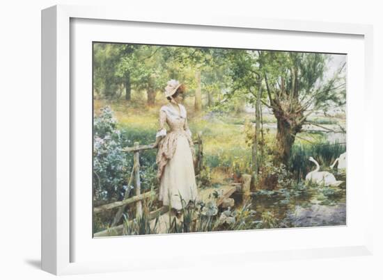 Reverie by the River-Alfred Augustus Glendenning-Framed Giclee Print