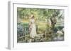 Reverie by the River-Alfred Augustus Glendenning-Framed Giclee Print