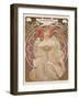 Reverie, c.1897-Alphonse Mucha-Framed Art Print