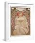 Reverie, c.1897-Alphonse Mucha-Framed Art Print