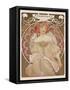 Reverie, c.1897-Alphonse Mucha-Framed Stretched Canvas