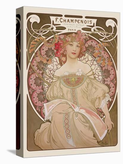 Reverie, c.1897-Alphonse Mucha-Stretched Canvas