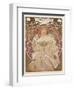 Reverie, c.1897-Alphonse Mucha-Framed Art Print