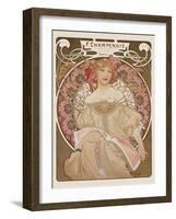 Reverie, c.1897-Alphonse Mucha-Framed Premium Giclee Print