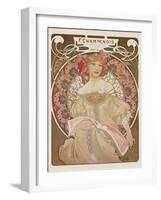 Reverie, c.1897-Alphonse Mucha-Framed Premium Giclee Print