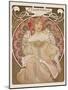 Reverie, c.1897-Alphonse Mucha-Mounted Premium Giclee Print