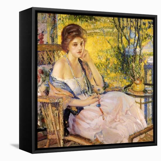 Reverie, C.1916-17-Richard Edward Miller-Framed Stretched Canvas