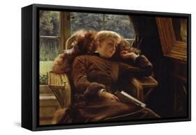 Reverie: Mrs. Newton Reclining in a Chair-James Ward-Framed Stretched Canvas