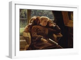 Reverie: Mrs. Newton Reclining in a Chair-James Ward-Framed Giclee Print