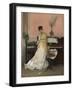 Reverie - the Letter, 1870S (Oil on Panel)-Raimundo De Madrazo Y Garreta-Framed Giclee Print