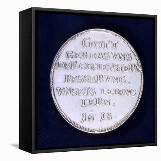 Reverse of a Medal Commemorating the Brilliant Comet of November 1618-null-Framed Stretched Canvas