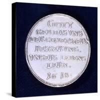 Reverse of a Medal Commemorating the Brilliant Comet of November 1618-null-Stretched Canvas
