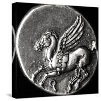 Reverse Side of a Coin Depicting Pegasus, from Corinth, 700-300 BC-null-Stretched Canvas