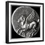 Reverse Side of a Coin Depicting Pegasus, from Corinth, 700-300 BC-null-Framed Giclee Print