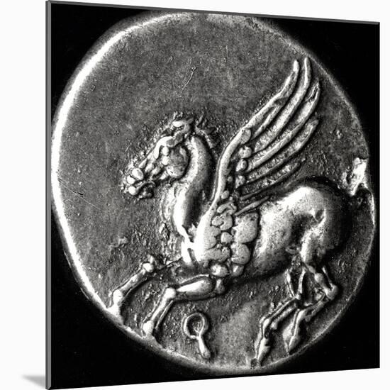 Reverse Side of a Coin Depicting Pegasus, from Corinth, 700-300 BC-null-Mounted Giclee Print