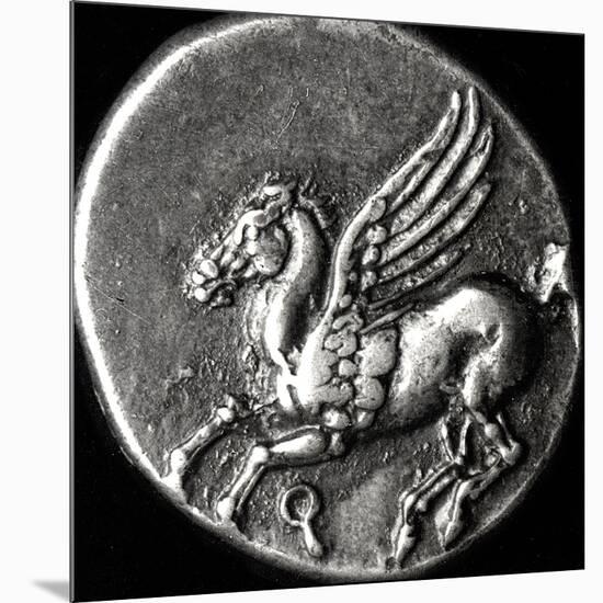 Reverse Side of a Coin Depicting Pegasus, from Corinth, 700-300 BC-null-Mounted Giclee Print