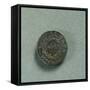 Reverse with Sestertius of Emperor Augustus-null-Framed Stretched Canvas