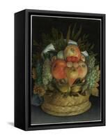 Reversible Anthropomorphic Portrait of a Man Composed of Fruit-Giuseppe Arcimboldo-Framed Stretched Canvas