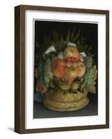 Reversible Anthropomorphic Portrait of a Man Composed of Fruit-Giuseppe Arcimboldo-Framed Giclee Print