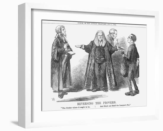 Reversing the Proverb, 1864-John Tenniel-Framed Giclee Print