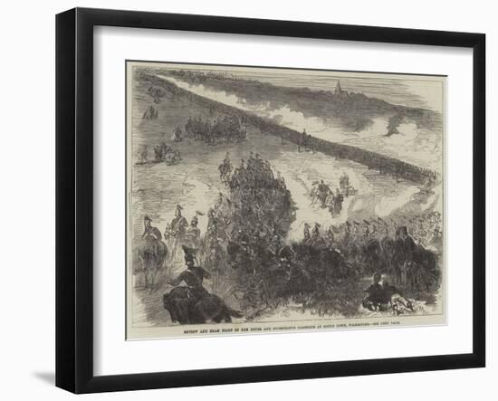 Review and Sham Fight of the Dover and Shorncliffe Garrisons at Round Down, Folkestone-Charles Robinson-Framed Giclee Print