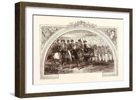 Review at Chobham by Queen Victoria-null-Framed Giclee Print